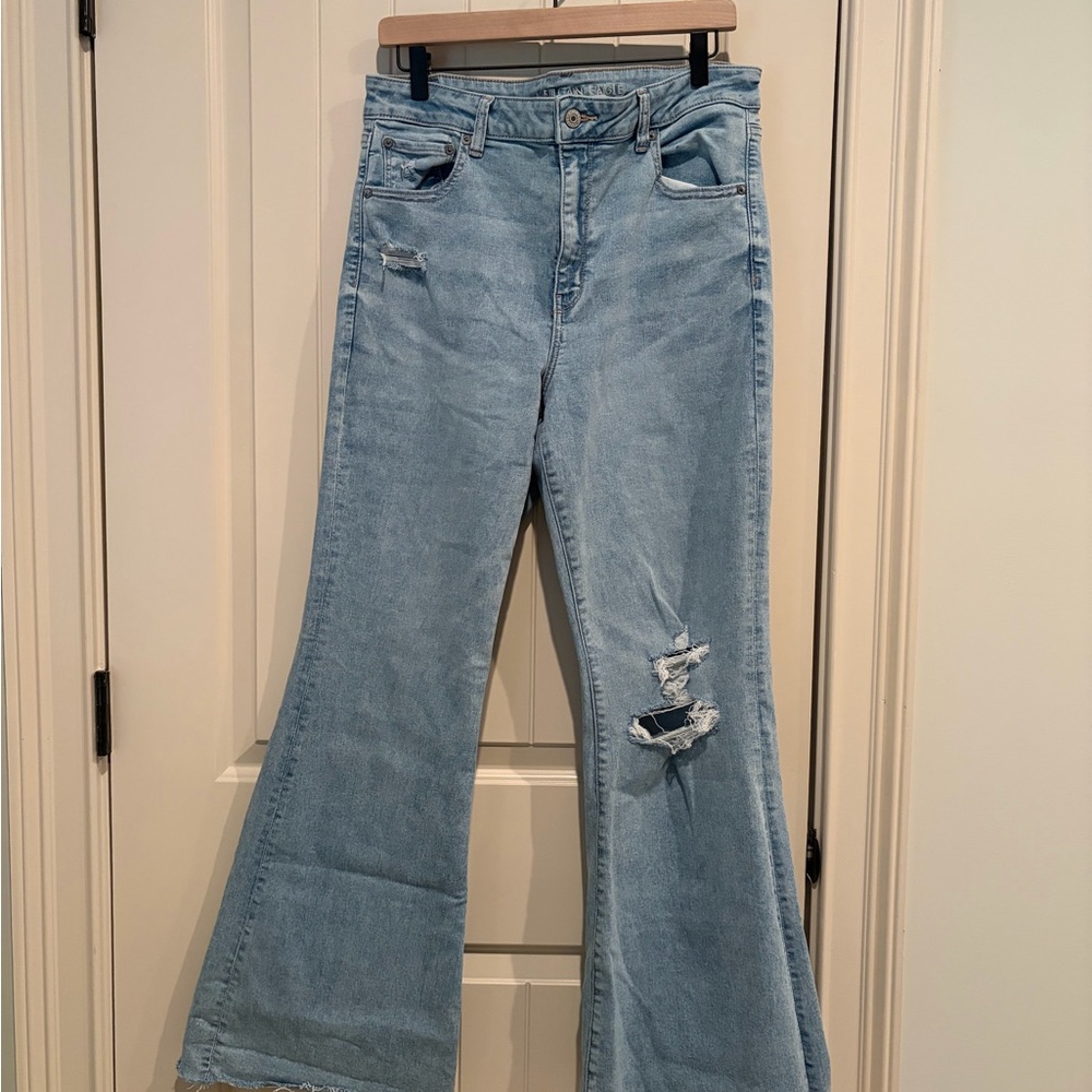 American Eagle Outfitters Light Blue Flare Jeans